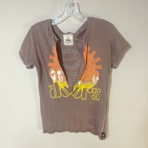 3 Doors Down band tee with cut vneck